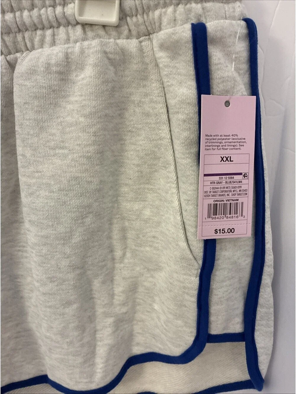 wild fable Running shorts XXL heather/ Blue Trim